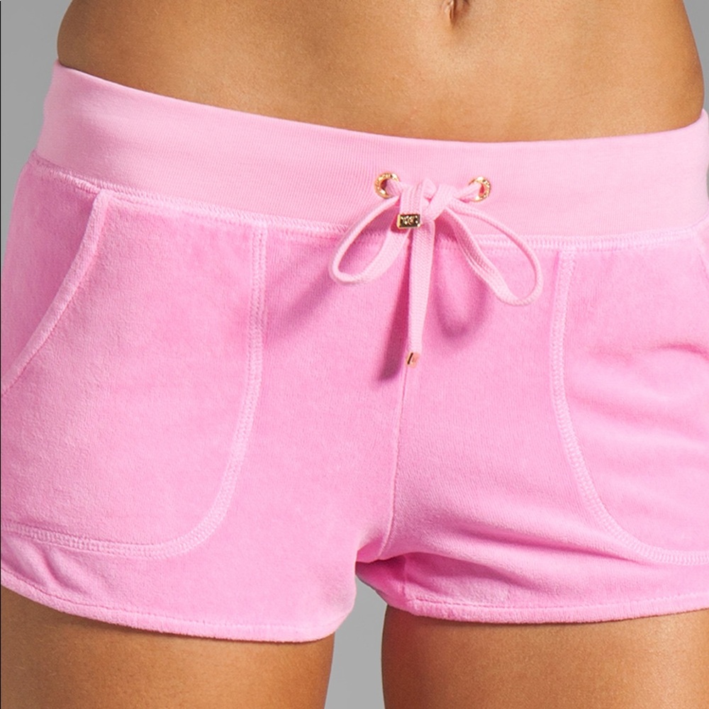 NWT Juicy Couture Light Pink Velour Shorts
